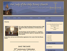 Tablet Screenshot of holyrosaryglenwood.com